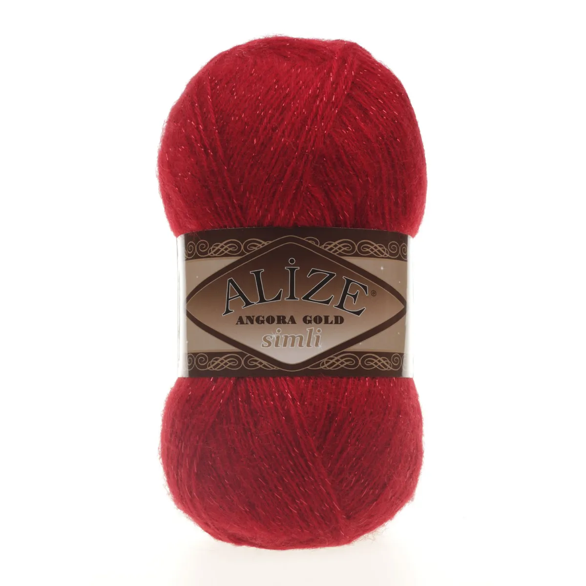 Alize Angora Gold Simli Örgü İpi KIRMIZI/106