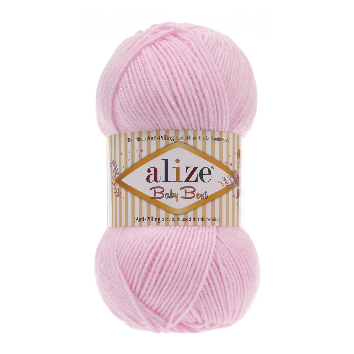 Alize - Alize Baby Best Örgü İpi PASTEL PEMBE/185