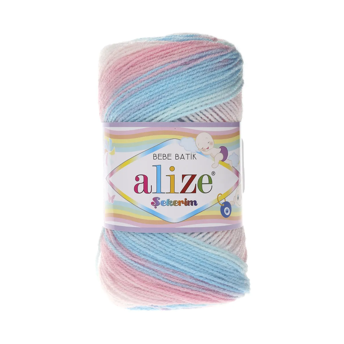Alize - Alize Şekerim Bebe Batik Örgü İpi 2604