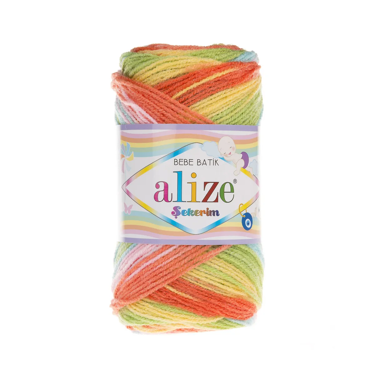 Alize - Alize Şekerim Bebe Batik Örgü İpi 4400
