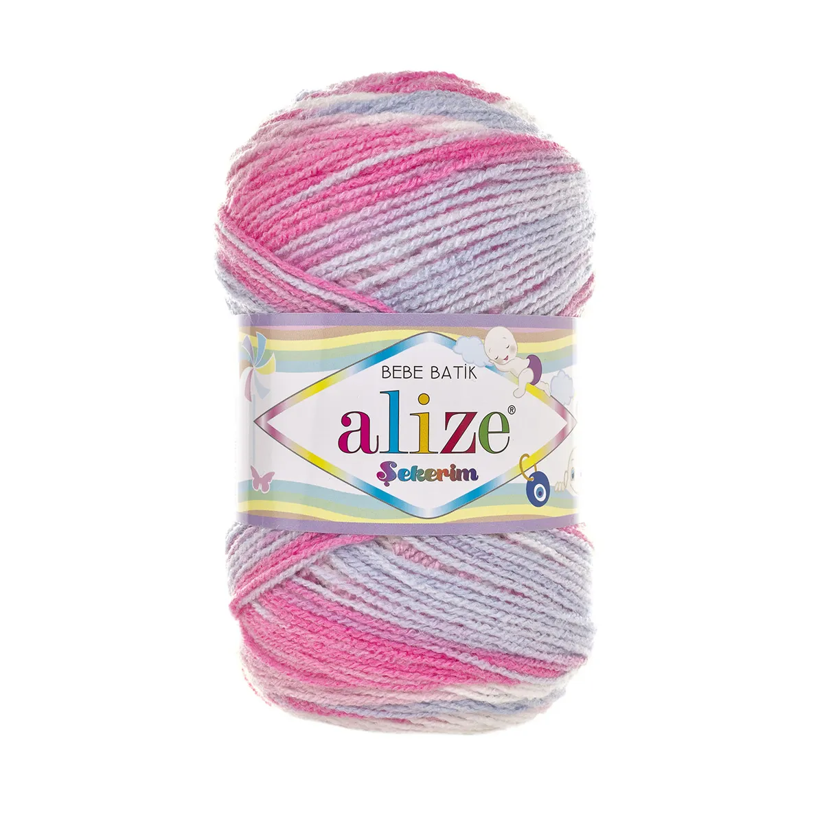 Alize - Alize Şekerim Bebe Batik Örgü İpi 7253