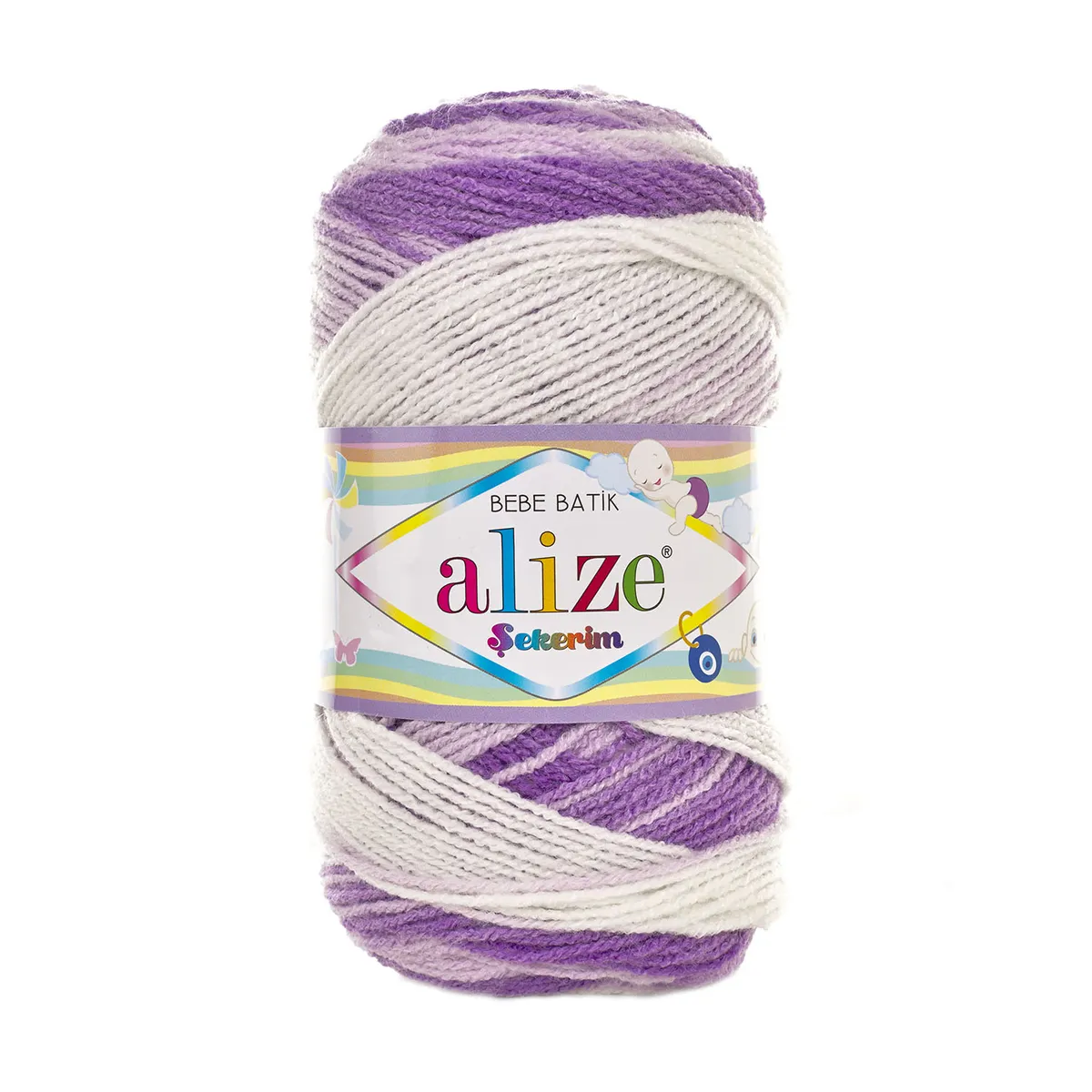 Alize - Alize Şekerim Bebe Batik Örgü İpi 7254