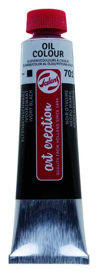 Art Creation Talens Yağlı Boya Ivory Black/701 200ml - 1