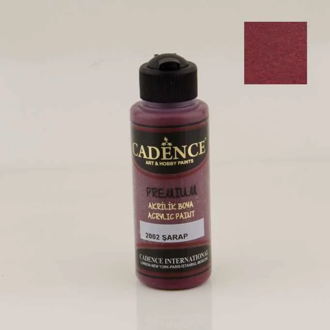 Cadence - Cadence Akrilik Boya – 2002:Şarap 120ml