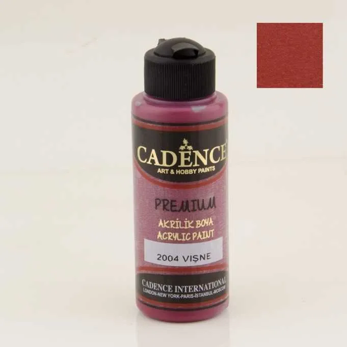 Cadence - Cadence Akrilik Boya – 2004:Vişne 120ml