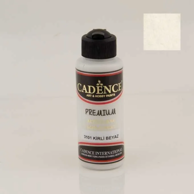 Cadence Akrilik Boya – 3101:Kirli Beyaz 120ml - 1