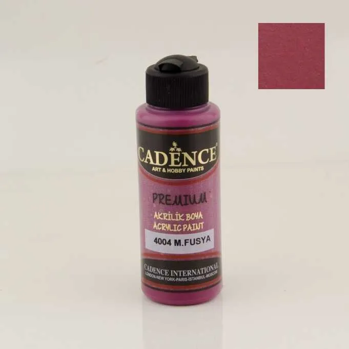 Cadence - Cadence Akrilik Boya –4004:M,FUŞYA 120ml