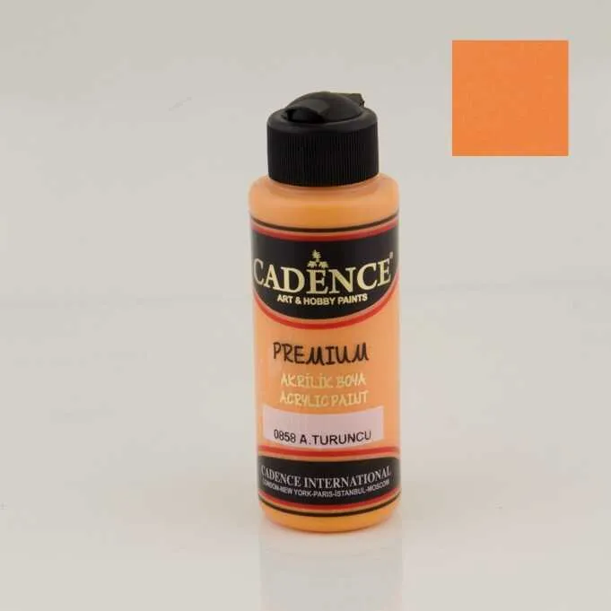 Cadence - Cadence Akrilik Boya – 858:AÇIK TURUNCU 120ml