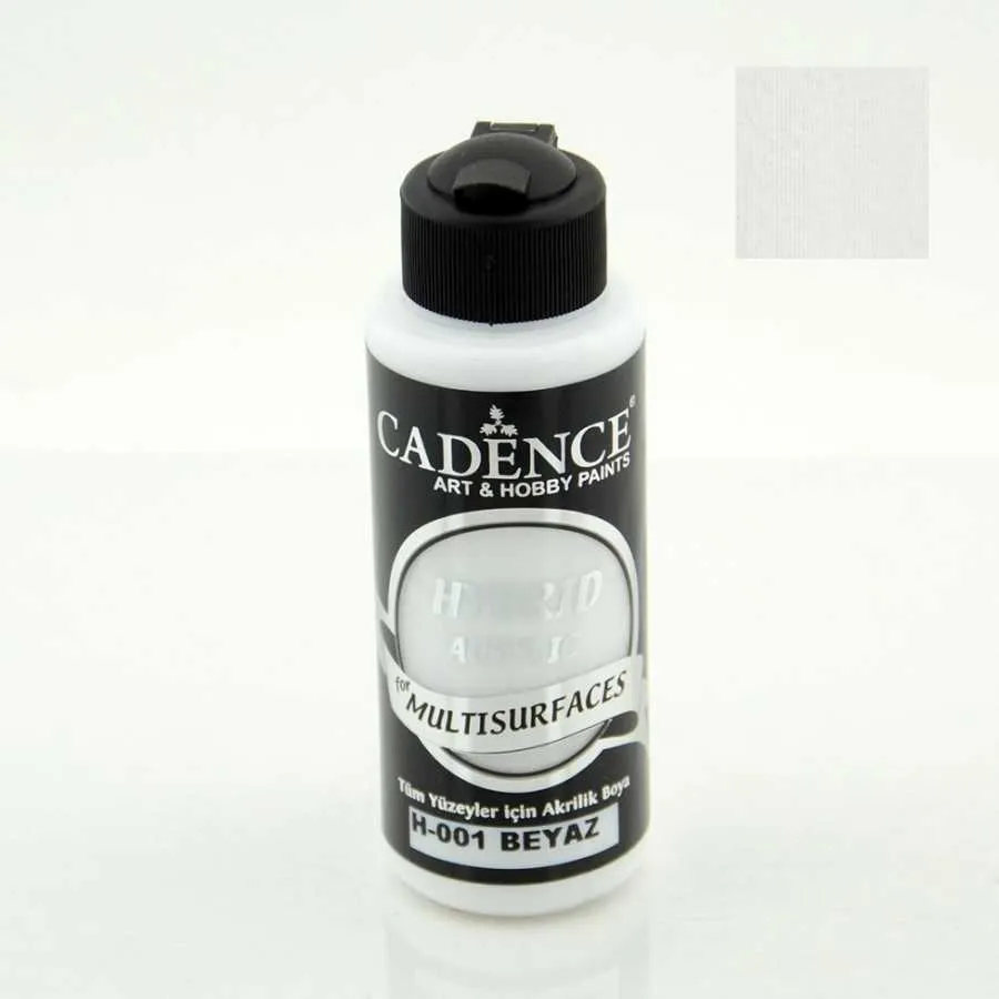 Cadence - Cadence Hybrid Multisurfaces Akrilik Boya – H001:Beyaz 120ml