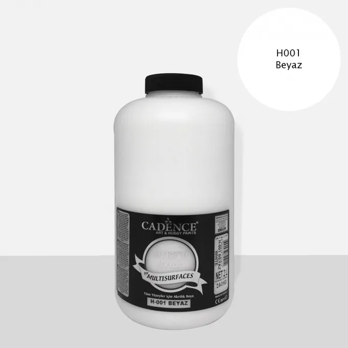 Cadence Hybrid Multisurfaces Akrilik Boya – H001:BEYAZ 2LT