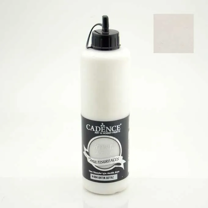 Cadence - Cadence Hybrid Multisurfaces Akrilik Boya – H004:ANTİK BEYAZ 500ml