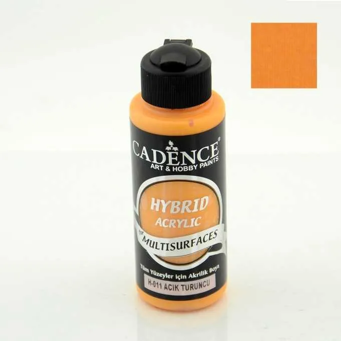 Cadence Hybrid Multisurfaces Akrilik Boya – H011:AÇIK TURUNCU 120ml