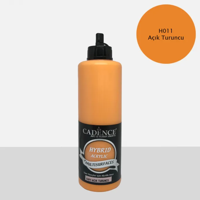Cadence Hybrid Multisurfaces Akrilik Boya – H011:AÇIK TURUNCU 500ml