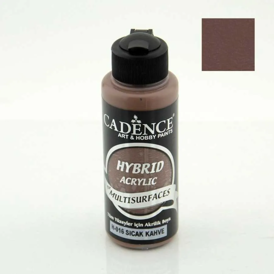Cadence - Cadence Hybrid Multisurfaces Akrilik Boya – H016:SICAK KAHVE 120ml