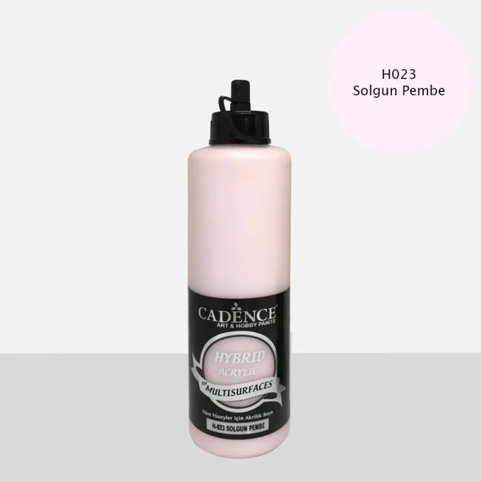Cadence Hybrid Multisurfaces Akrilik Boya – H023:SOLGUN PEMBE 500ml