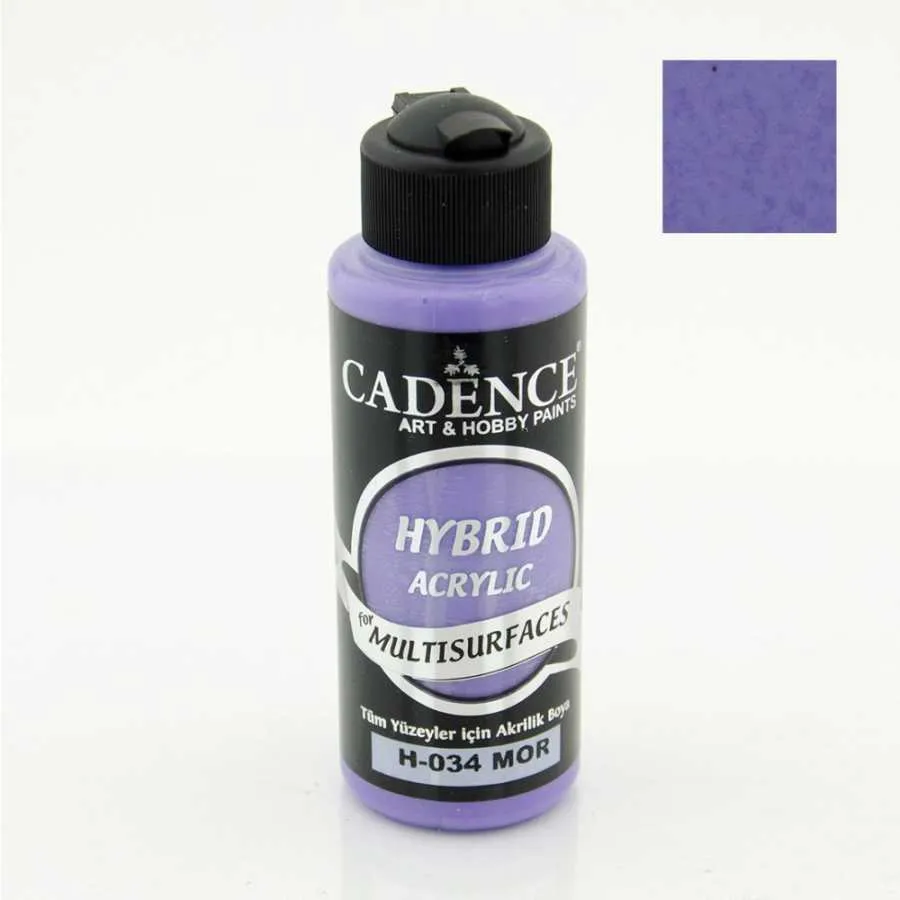 Cadence Hybrid Multisurfaces Akrilik Boya – H034:MOR 120ml