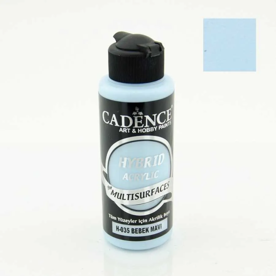 Cadence - Cadence Hybrid Multisurfaces Akrilik Boya – H035:BEBEK MAVİ 120ml