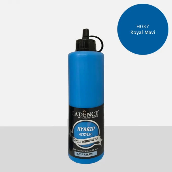Cadence - Cadence Hybrid Multisurfaces Akrilik Boya – H037:R,MAVİ 500ml