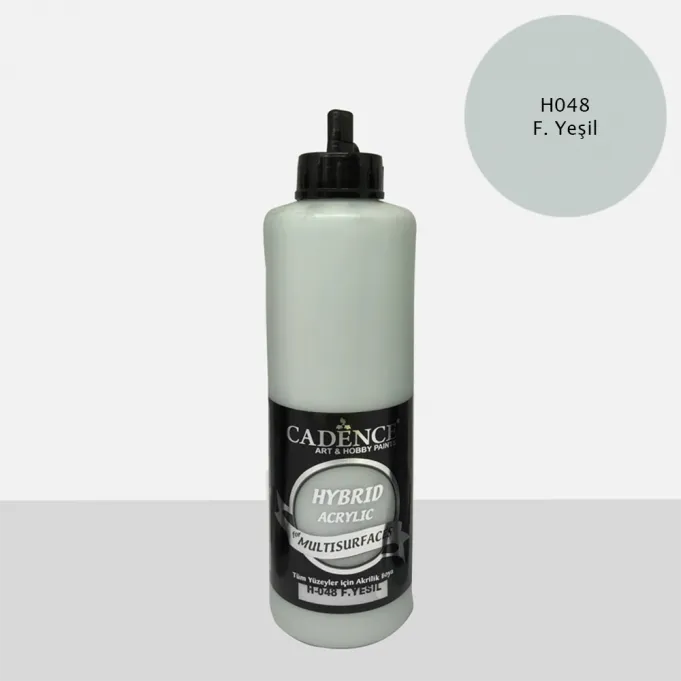 Cadence Hybrid Multisurfaces Akrilik Boya –  H048:F,YEŞİL  500ml - 1