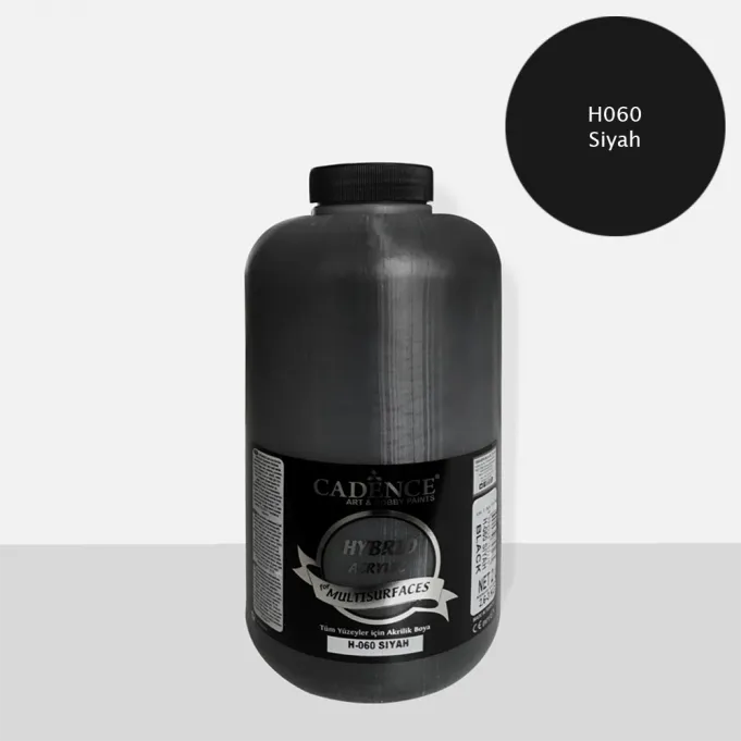 Cadence Hybrid Multisurfaces Akrilik Boya – H060:SİYAH 2LT - 1