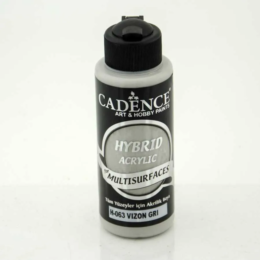 Cadence Hybrid Multisurfaces Akrilik Boya – H063:VİZON GRİ 120ml
