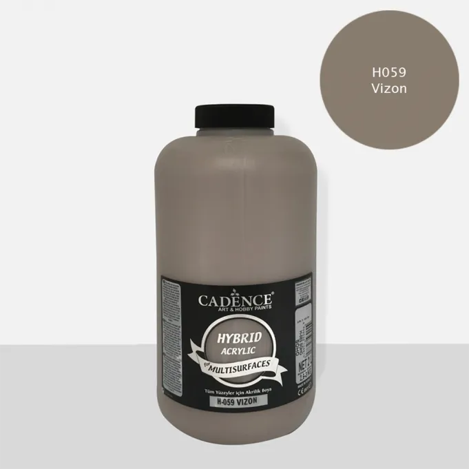 Cadence Hybrid Multisurfaces Akrilik Boya – H063:VİZON GRİ 2LT