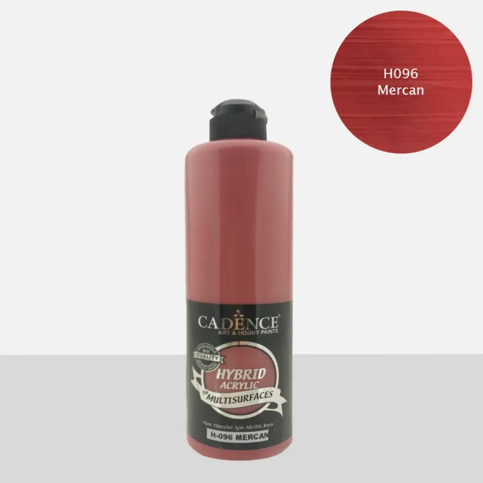 Cadence Hybrid Multisurfaces Akrilik Boya –  H096:MERCAN 500ml - 1