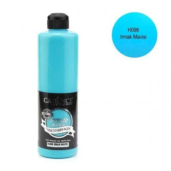Cadence Hybrid Multisurfaces Akrilik Boya –  H098:IRMAK MAVİSİ 500ml - 1