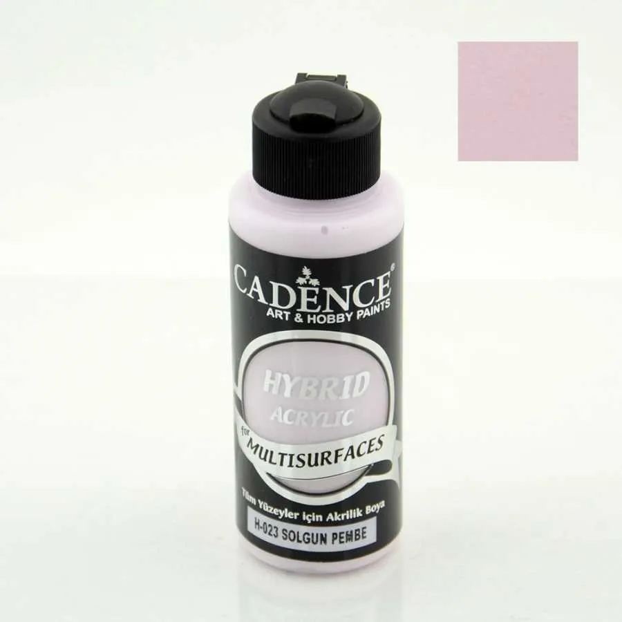 Cadence - Cadence Hybrid Multisurfaces Metalik Akrilik Boya – HM023:SOLGUN PEMBE 120ml