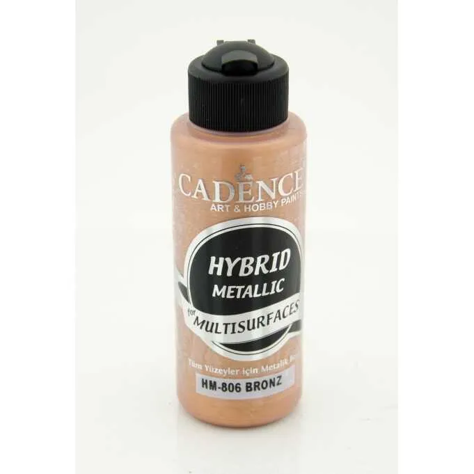 Cadence Hybrid Multisurfaces Metalik Akrilik Boya – HM802:HM806: BRONZ 120ml