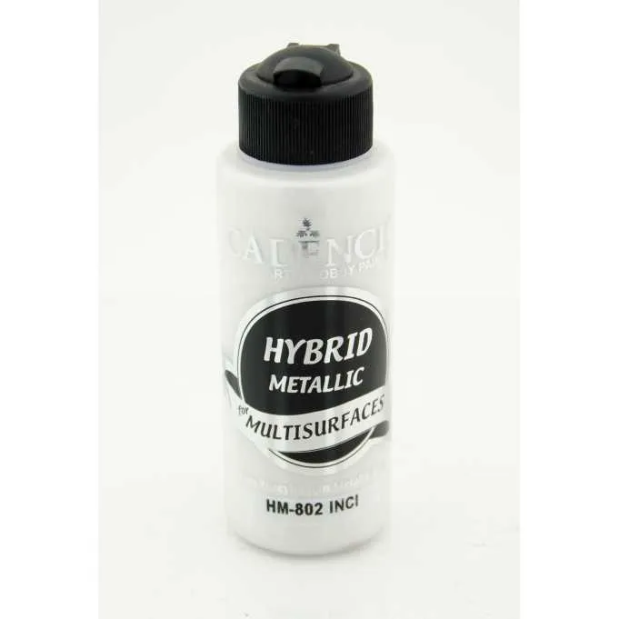 Cadence Hybrid Multisurfaces Metalik  Akrilik Boya – HM802:İNCİ 120ml - 1