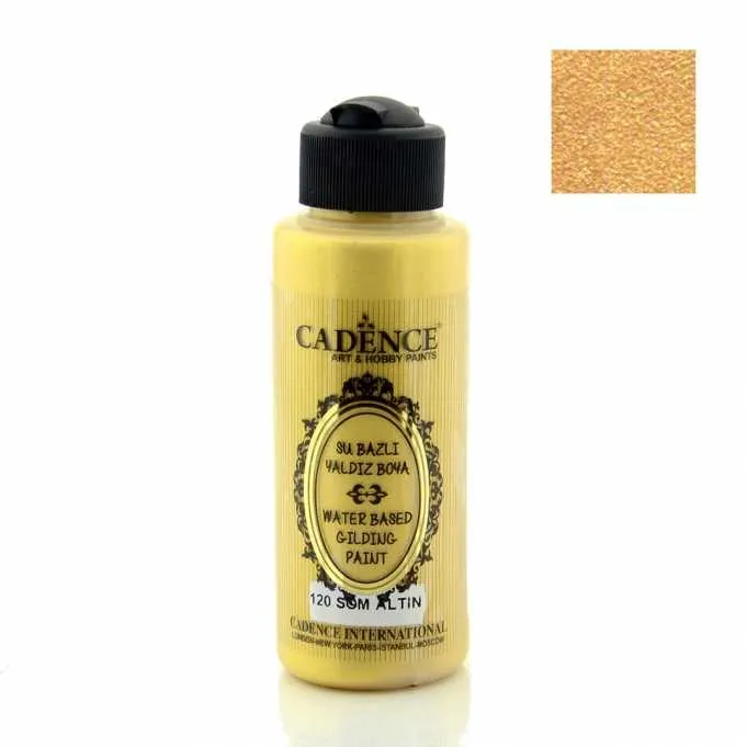 Cadence - Cadence Yaldız Metalik Boya – 120:Som Altın 120ml