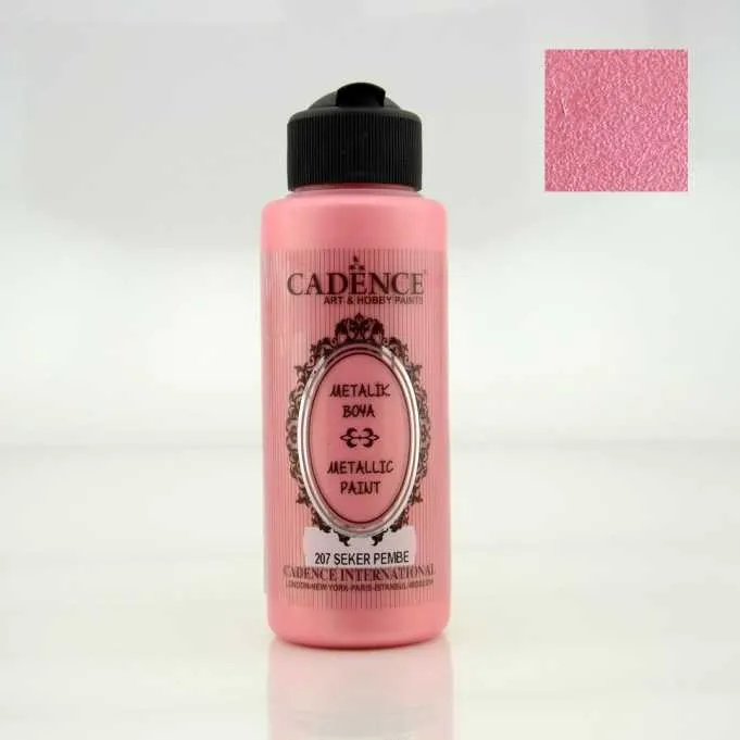 Cadence Metalik Sedefli Boya – 207:Şeker Pembe 120ml