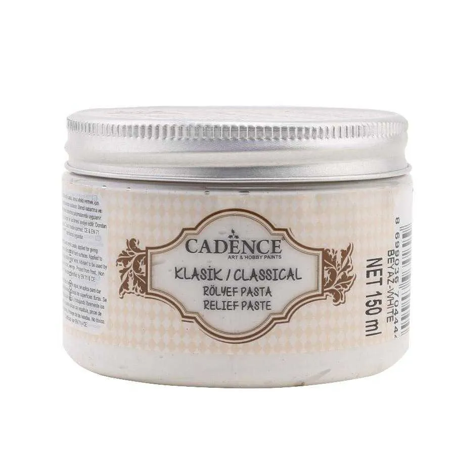 Cadence - Cadence Rölyef Pasta 150ml - BEYAZ