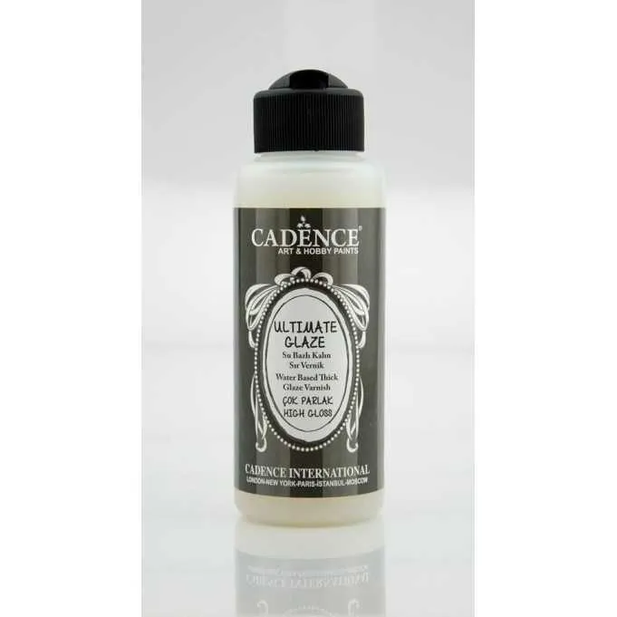 Cadence - Cadence Ultimate Glaze Su Bazlı Çok Parlak Vernik 120ml