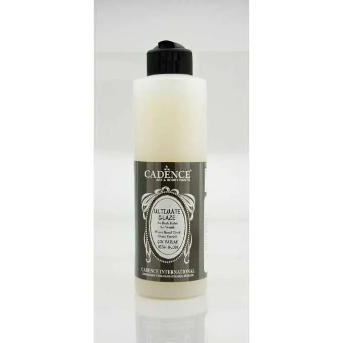 Cadence - Cadence Ultimate Glaze Su Bazlı Çok Parlak Vernik 250ml