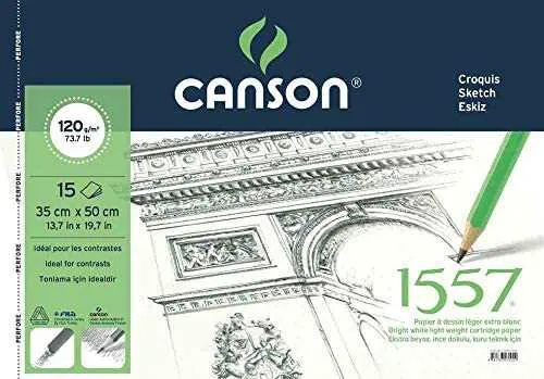 Canson - Canson 120gr, Eskiz Defteri 35x50 15yp,