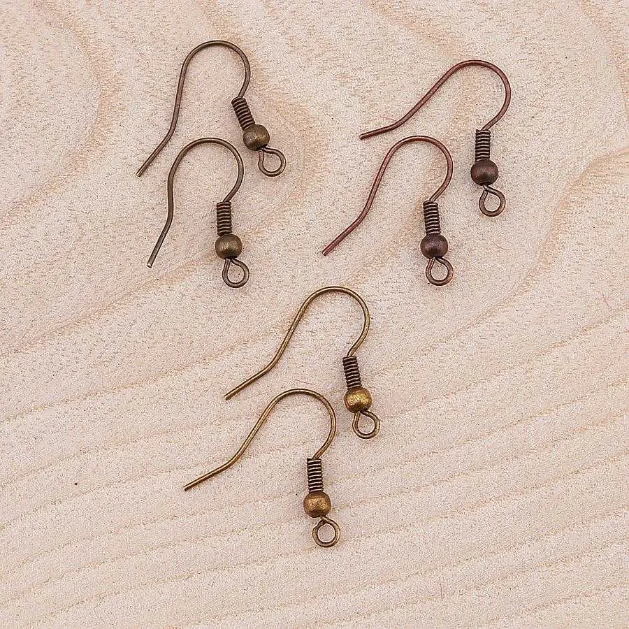 Çengelli Küpe Klipsi 5 Çift : Yeşil Altın