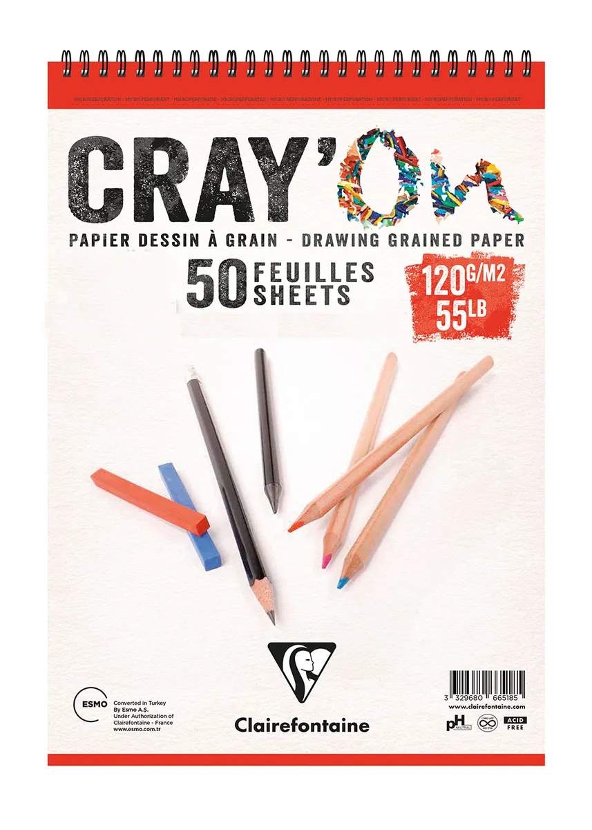 Clairefontaine Cray'on A4 Eskiz Defteri 120gr - 50 Yaprak