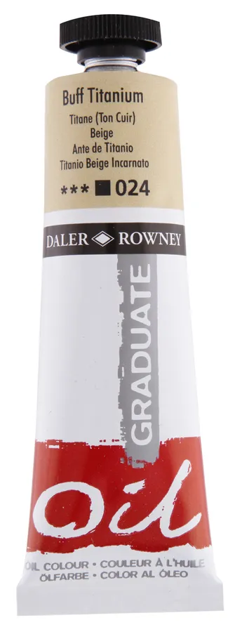 Daler Rowney - Daler Rowney Graduate Yağlı Boya 38ml - Buff Titanium 024