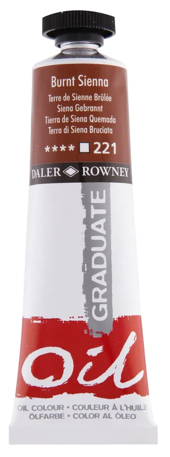 Daler Rowney - Daler Rowney Graduate Yağlı Boya 38ml - Burnt Sienna 221