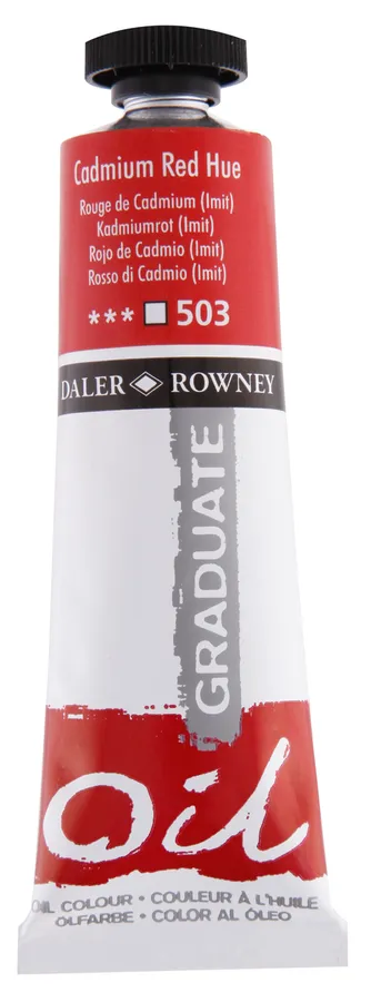 Daler Rowney - Daler Rowney Graduate Yağlı Boya 38ml - Cadmium Red Hue 503