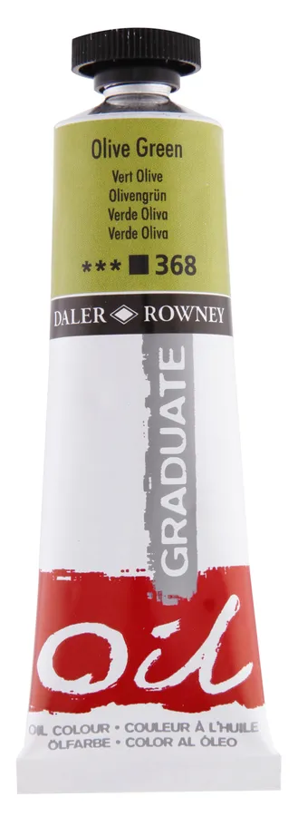 Daler Rowney - Daler Rowney Graduate Yağlı Boya 38ml - Olive Green 368