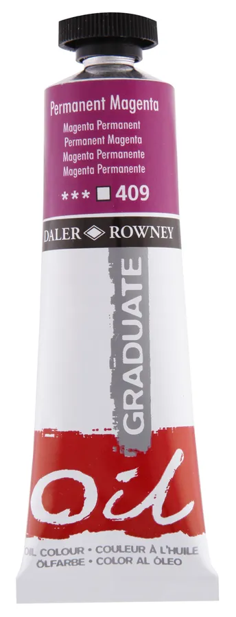 Daler Rowney - Daler Rowney Graduate Yağlı Boya 38ml - Permanent Magenta 409