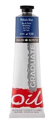 Daler Rowney - Daler Rowney Graduate Yağlı Boya 38ml - Phthalo Blue 139