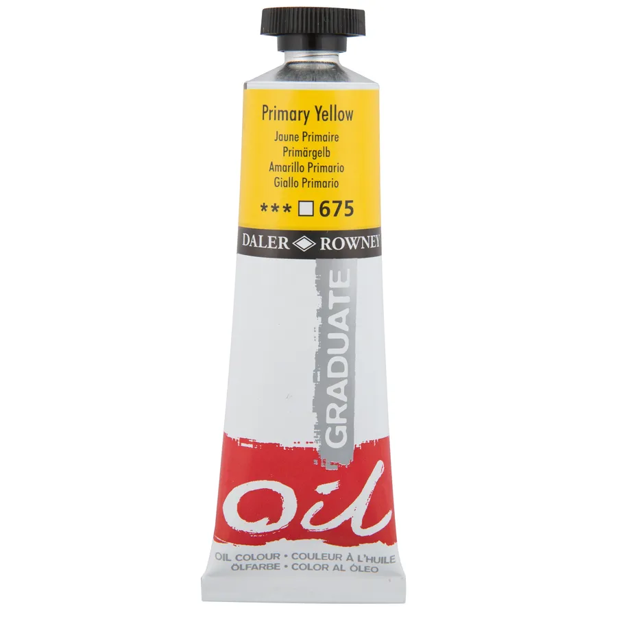 Daler Rowney - Daler Rowney Graduate Yağlı Boya 38ml - Primary Yellow 675