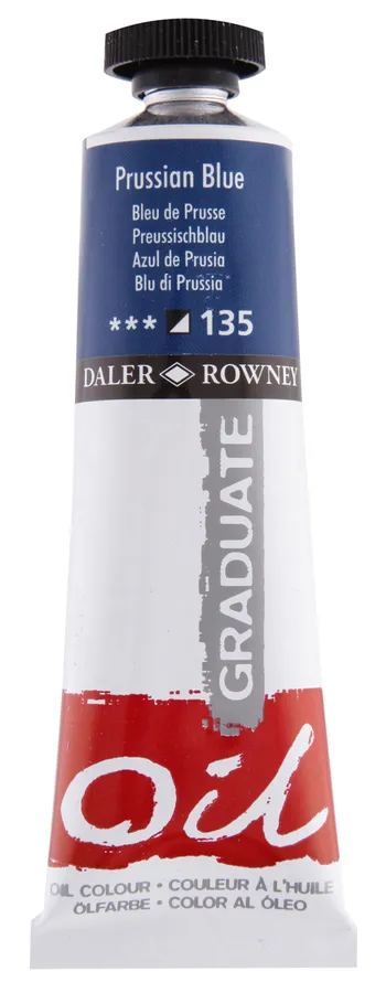 Daler Rowney - Daler Rowney Graduate Yağlı Boya 38ml - Prussian Blue 135
