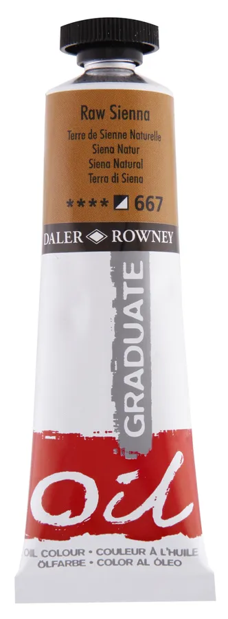 Daler Rowney - Daler Rowney Graduate Yağlı Boya 38ml - Raw Sienna 667