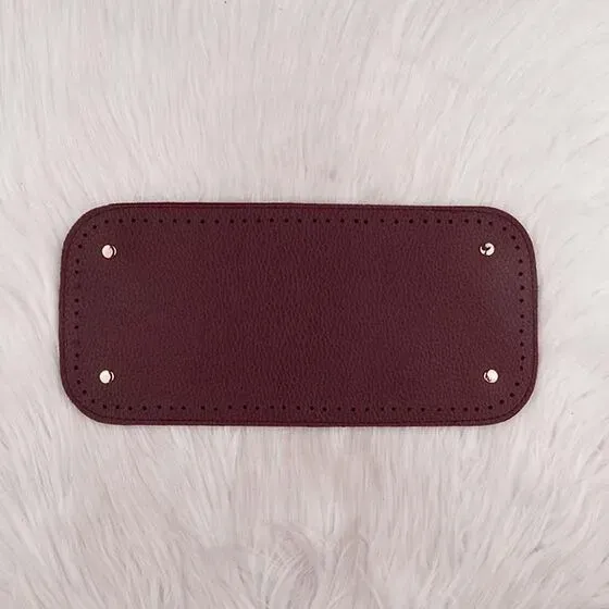 Deri Çanta Tabanı 25cm - Bordo