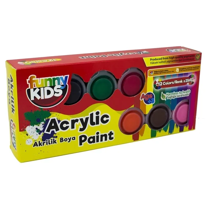 Funny Kids - Funny Kids Akrilik Boya 12x15ml